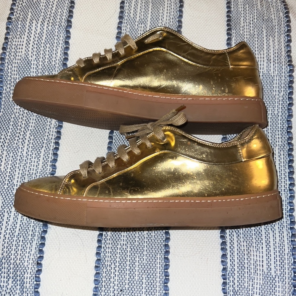 Paul Smith size 10 Gold color shoes